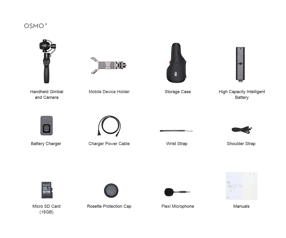 Dji Osmo 4k Uhd Estabilizador + Cartão 16gb